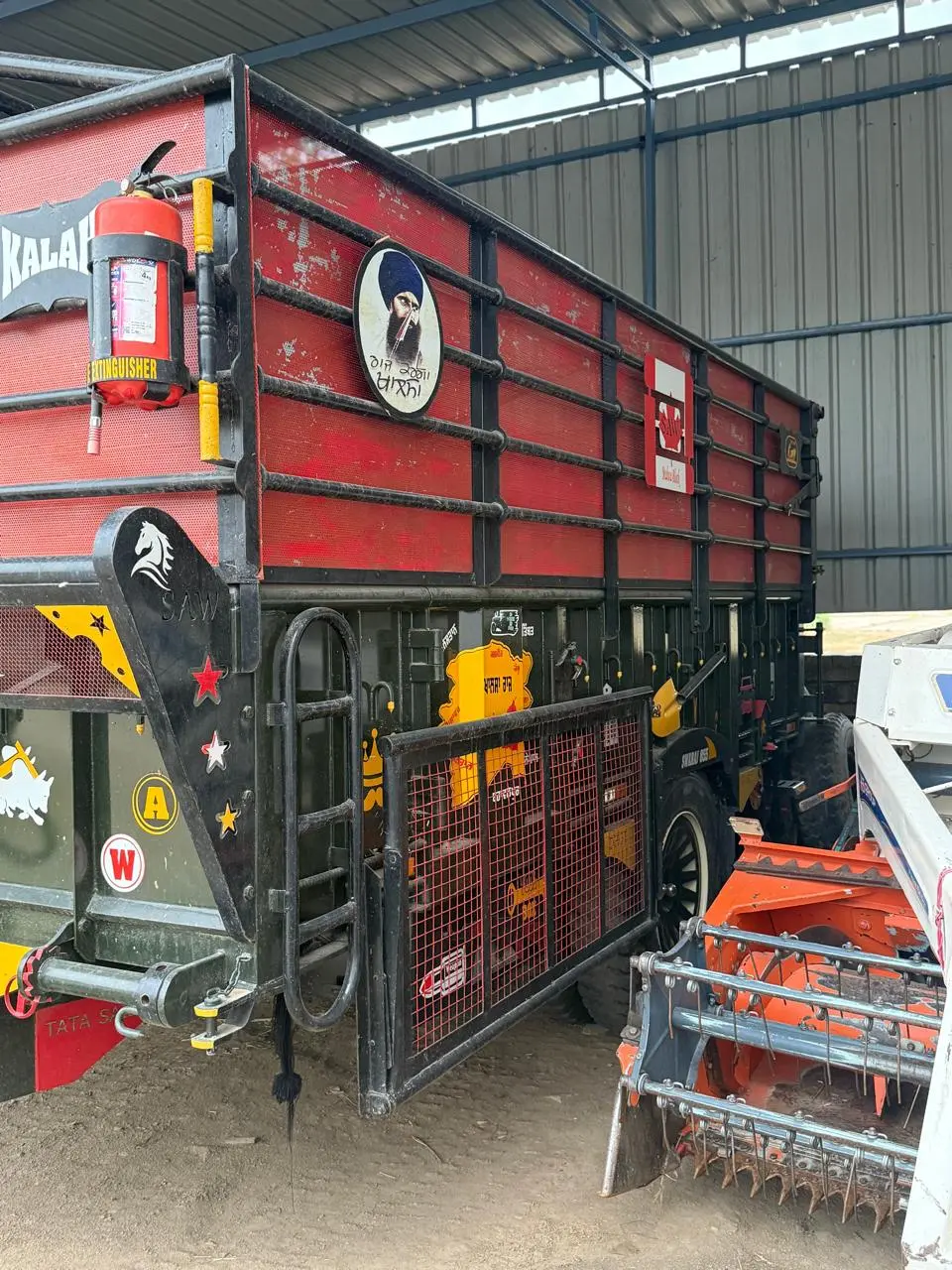 High Wall Silage Tractor Trolley Custom Fabricated by Sahni Agri Works