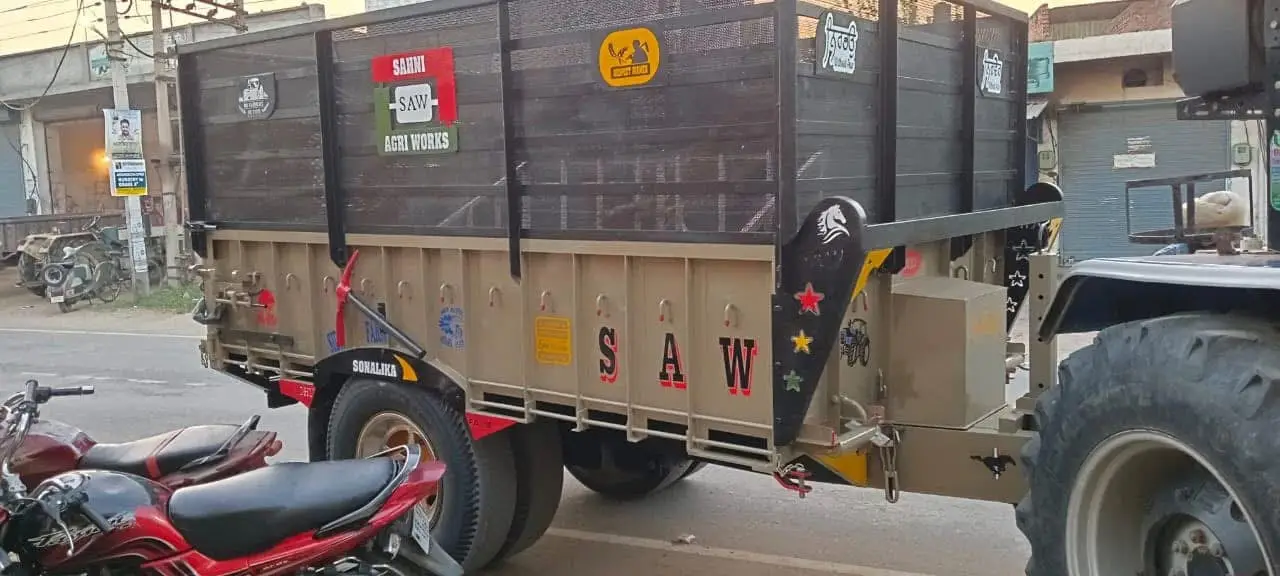Heavy Duty Commercial Trolley Tata Steel Chassis Sahni Agri Works