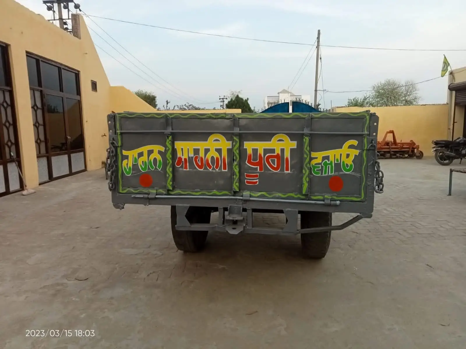 Simple Agricultural Tractor Trolley Made in Dhuri Sahni Agri Works